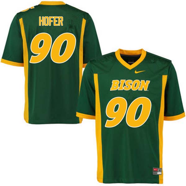 Men #90 Levi Hofer North Dakota State Bison College Football Jerseys Sale-Green